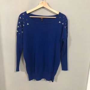 BEBE blue sweater